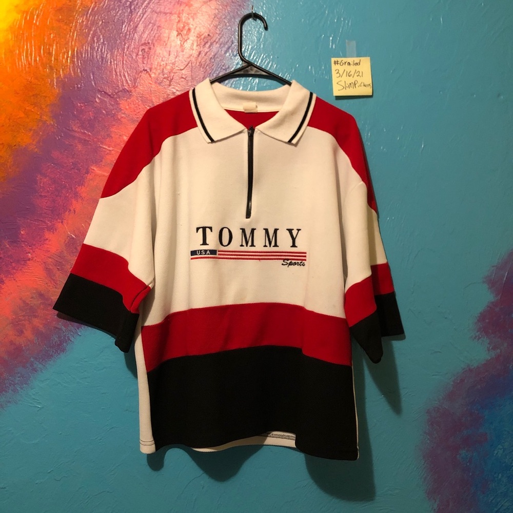 Vintage Tommy Hilfiger Sports Polo Jersey